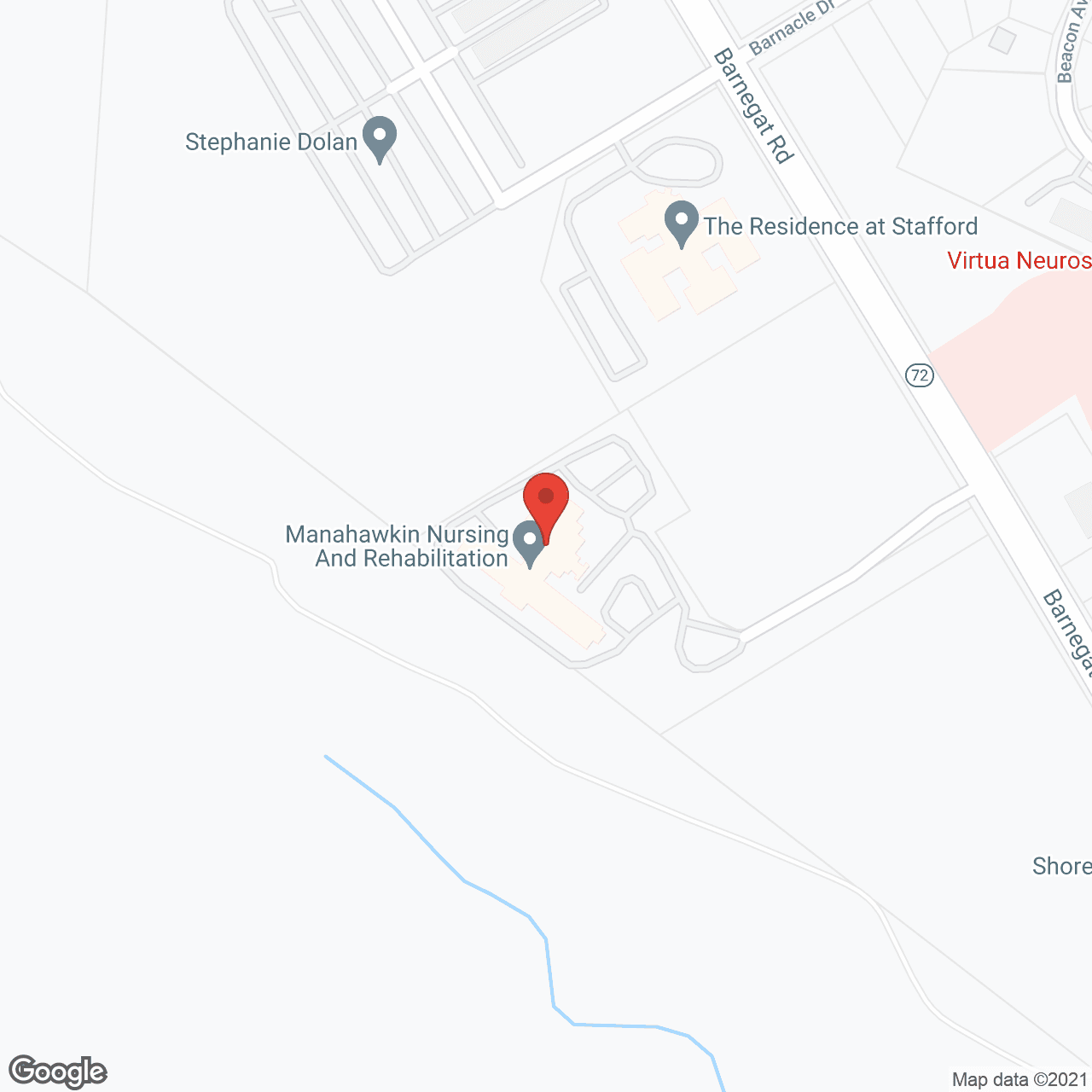 Map of the neighborhood around Manahawkin Nursing & Rehab