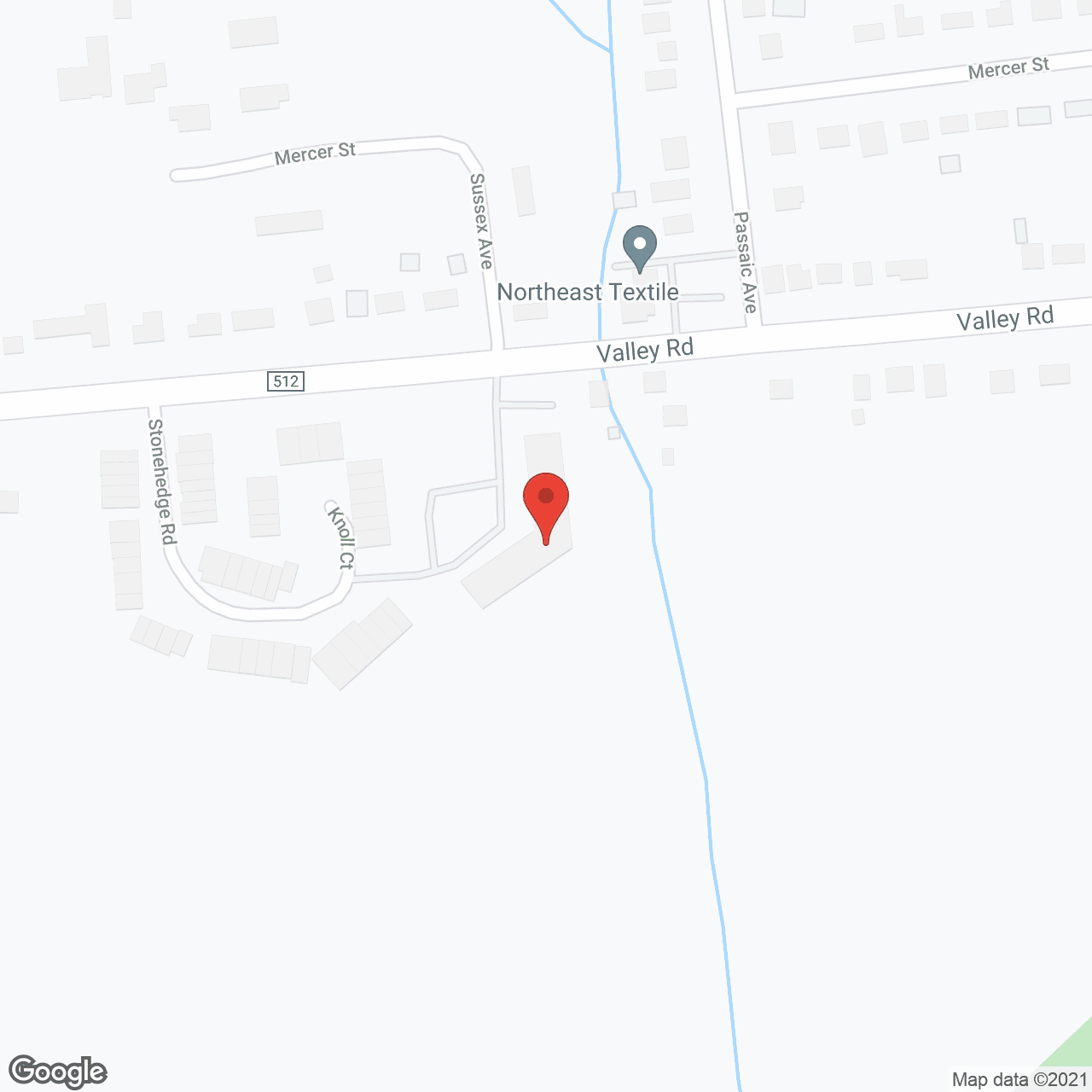 Map of the neighborhood around Lounsberry Meadow