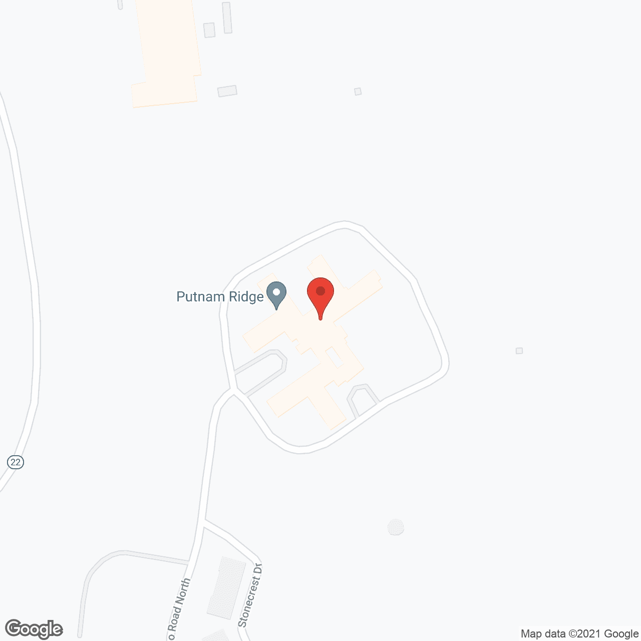 Map of the neighborhood around Putnam Ridge