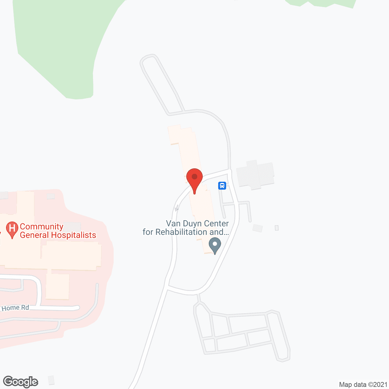 Map of the neighborhood around Van Duyn Center for Rehabilitation and Nursing