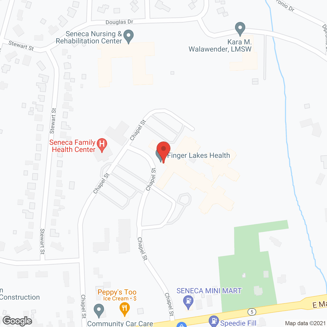 Huntington Living Ctr in google map