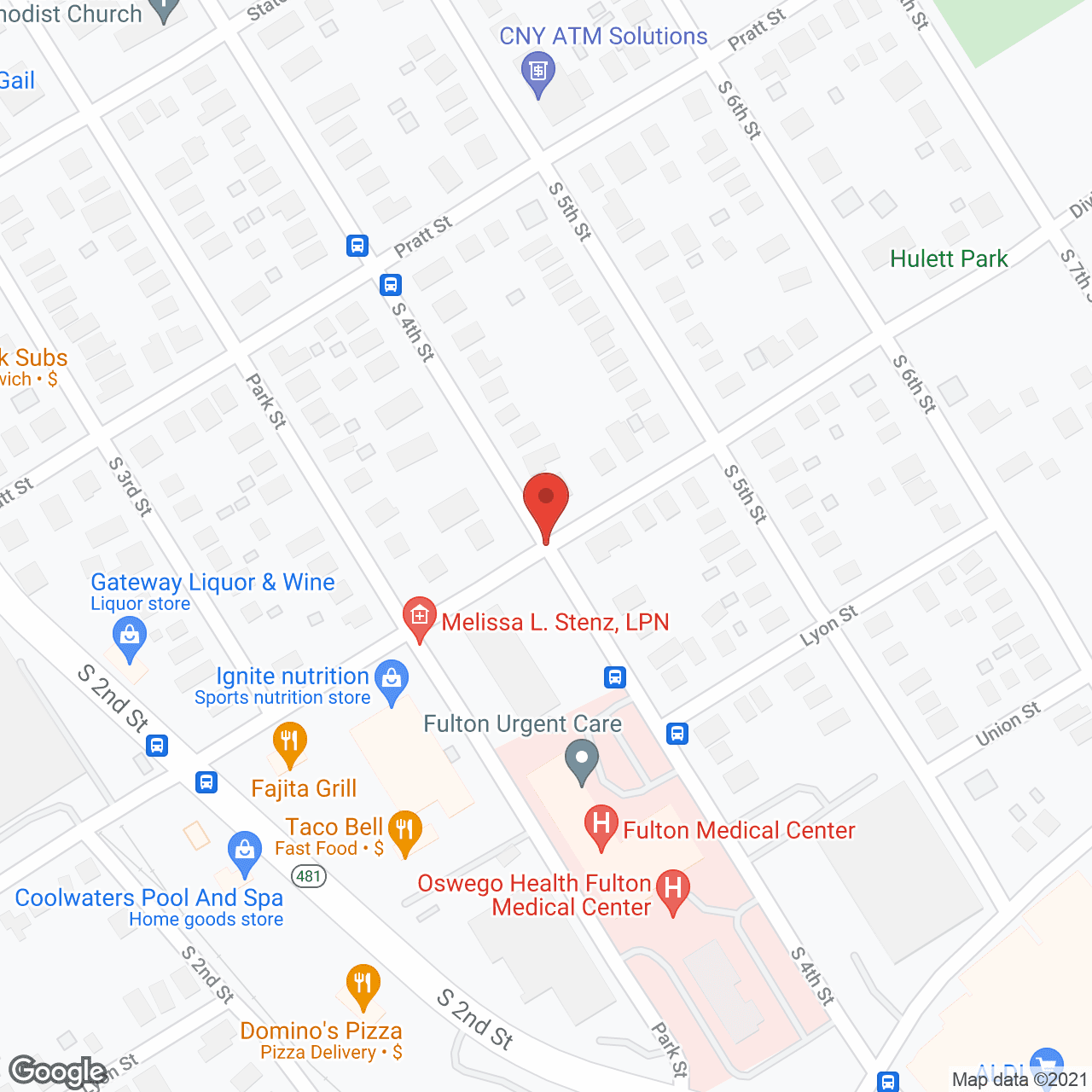 Map of the neighborhood around Andrew Michaud Nursing Home