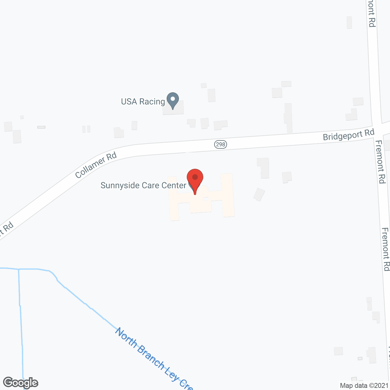 Map of the neighborhood around Sunnyside Care Ctr