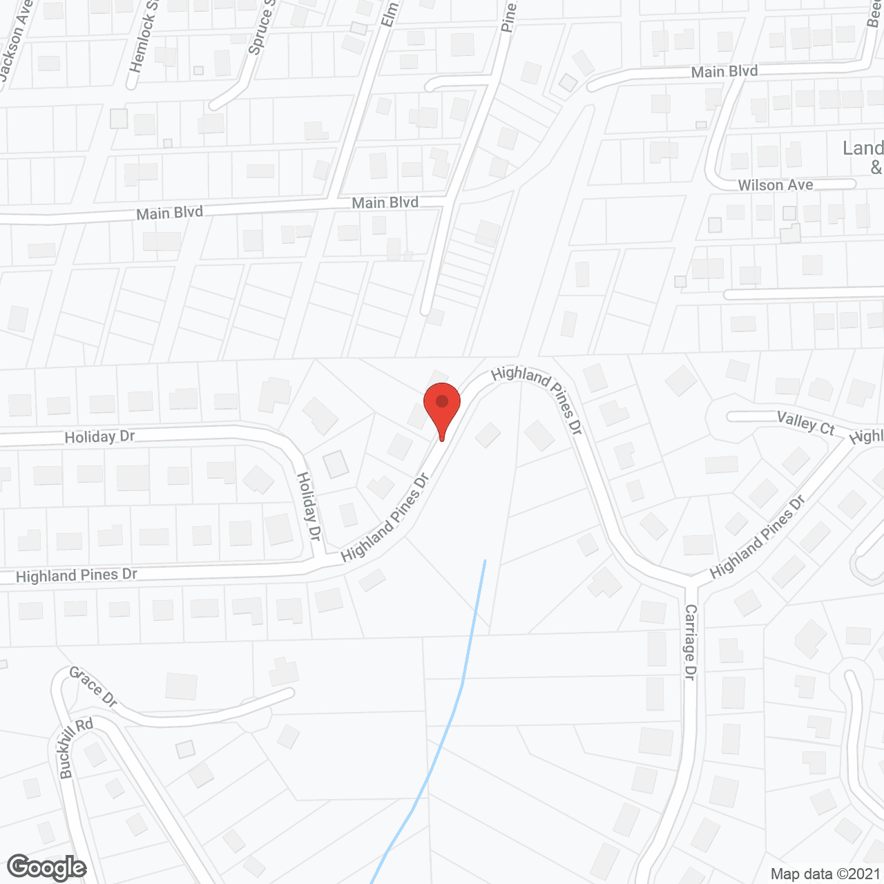 Map of the neighborhood around Perrytown Place