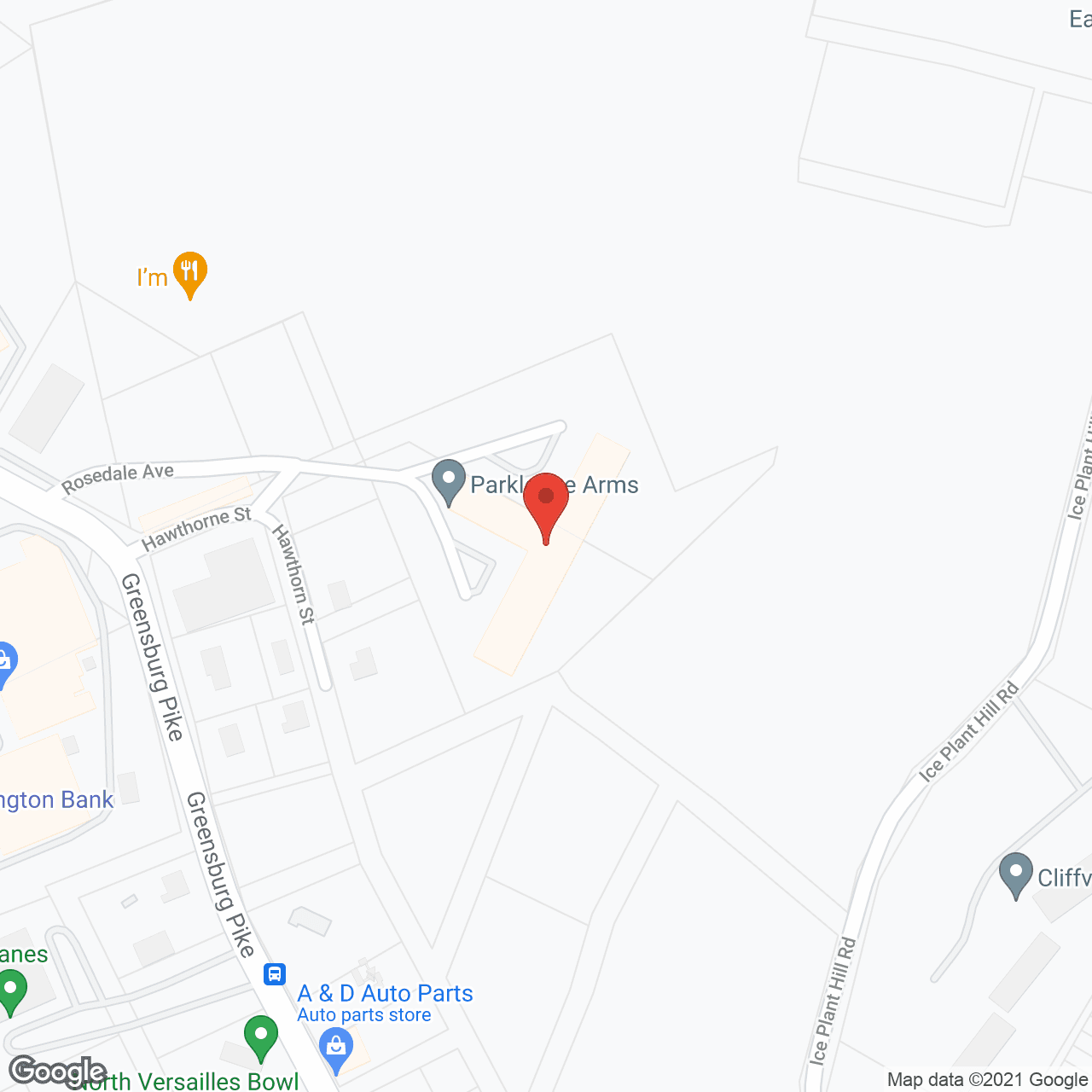 Map of the neighborhood around Parkledge Arms