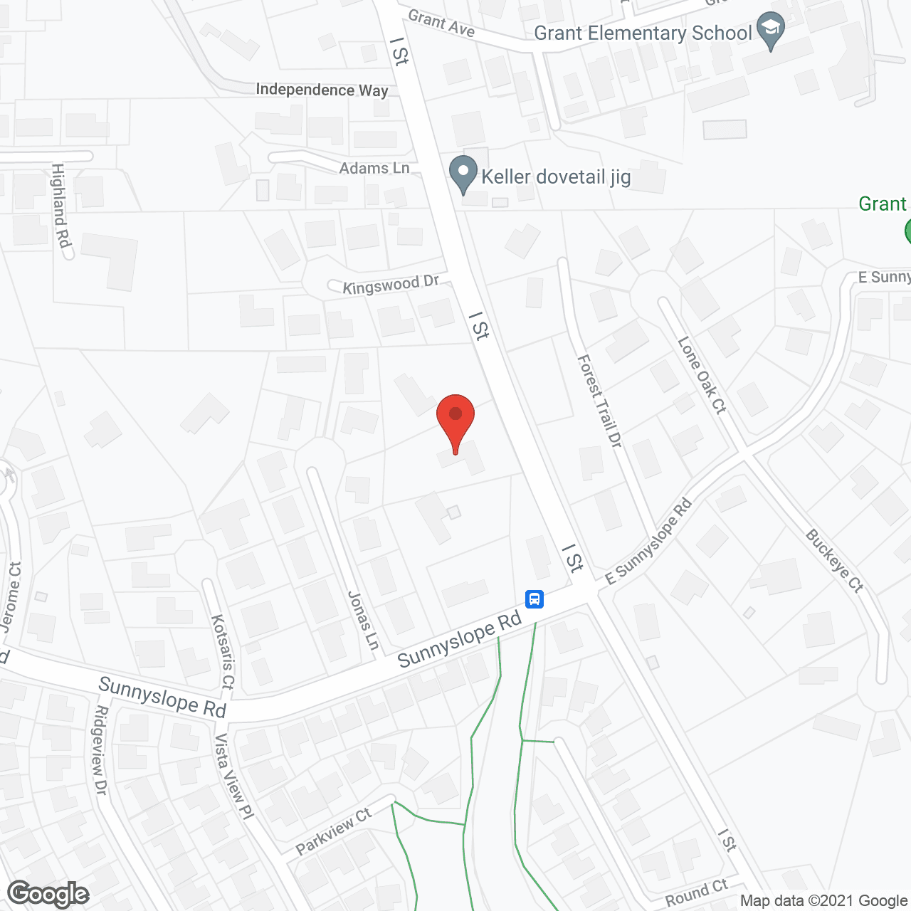 Map of the neighborhood around Sheila's Homes