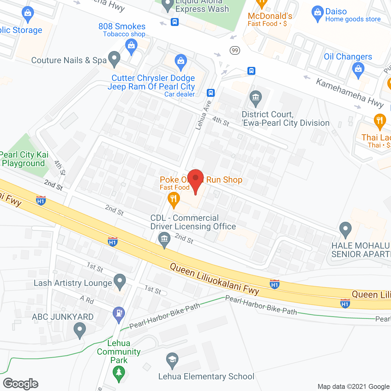 Map of the neighborhood around Pearl City Nursing Home