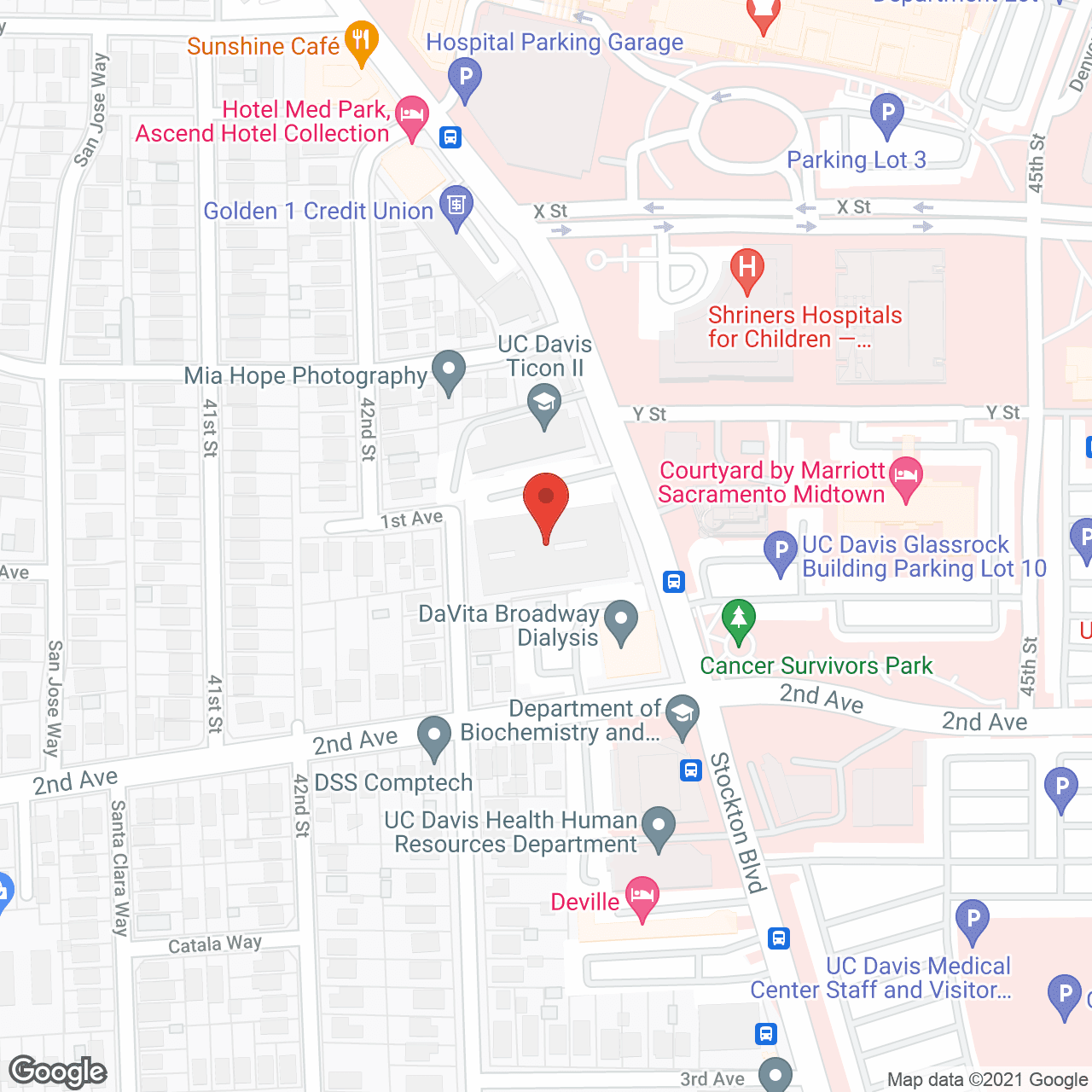 Map of the neighborhood around Crestwood Manor Behavioral Health - Sacramento