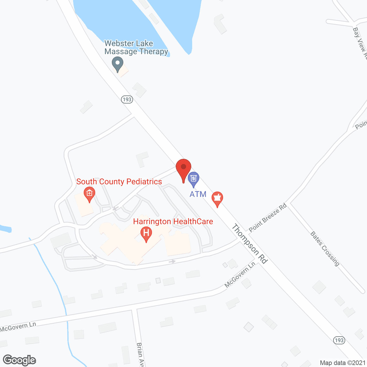 Map of the neighborhood around Christopher Heights of Webster
