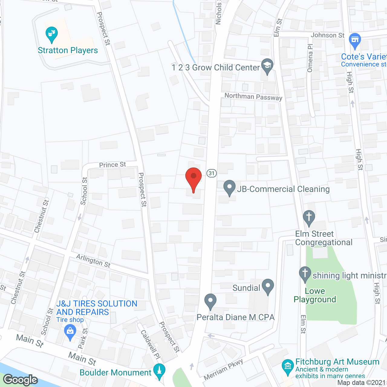 Map of the neighborhood around Bethel House Rest Home