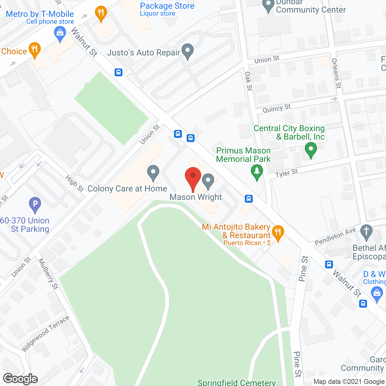 Map of the neighborhood around Mason Wright Senior Living