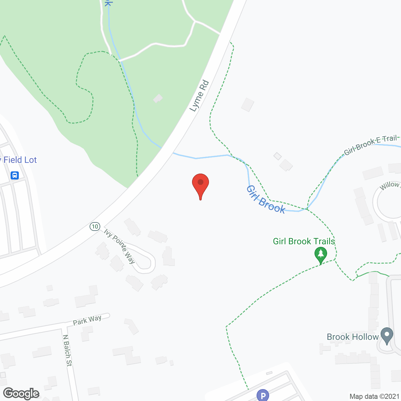 Map of the neighborhood around The Greens at Hanover Condominiums