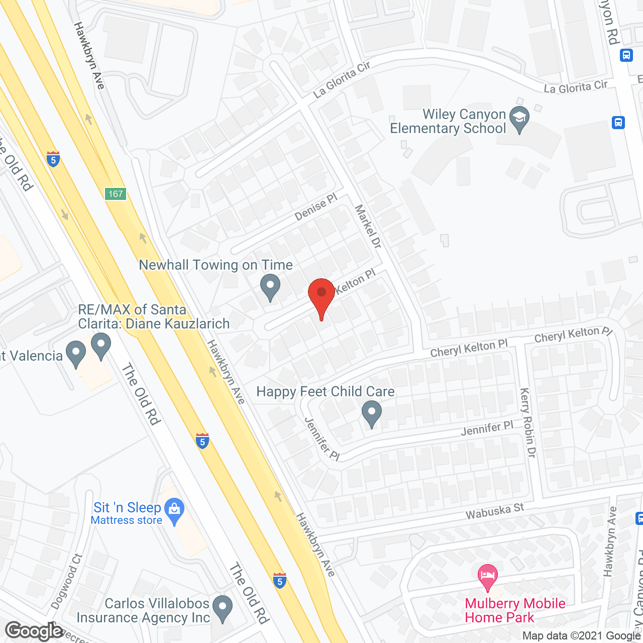 Map of the neighborhood around Tracy's Home #3