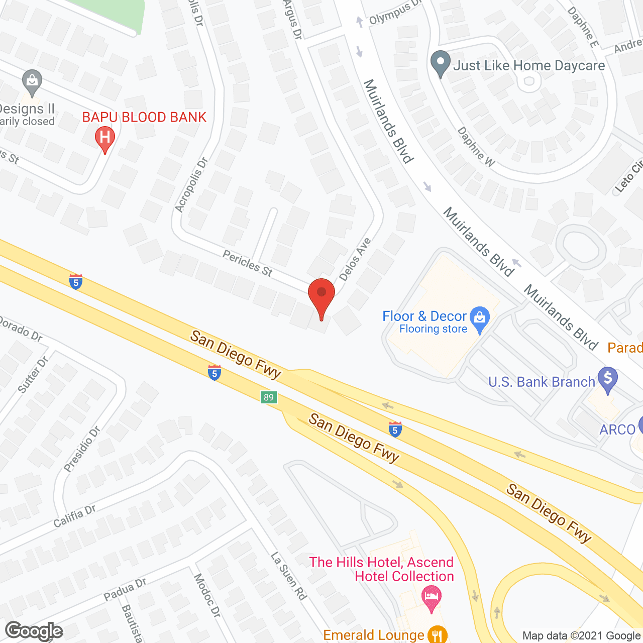 Map of the neighborhood around A Pericles Elderly Care Home