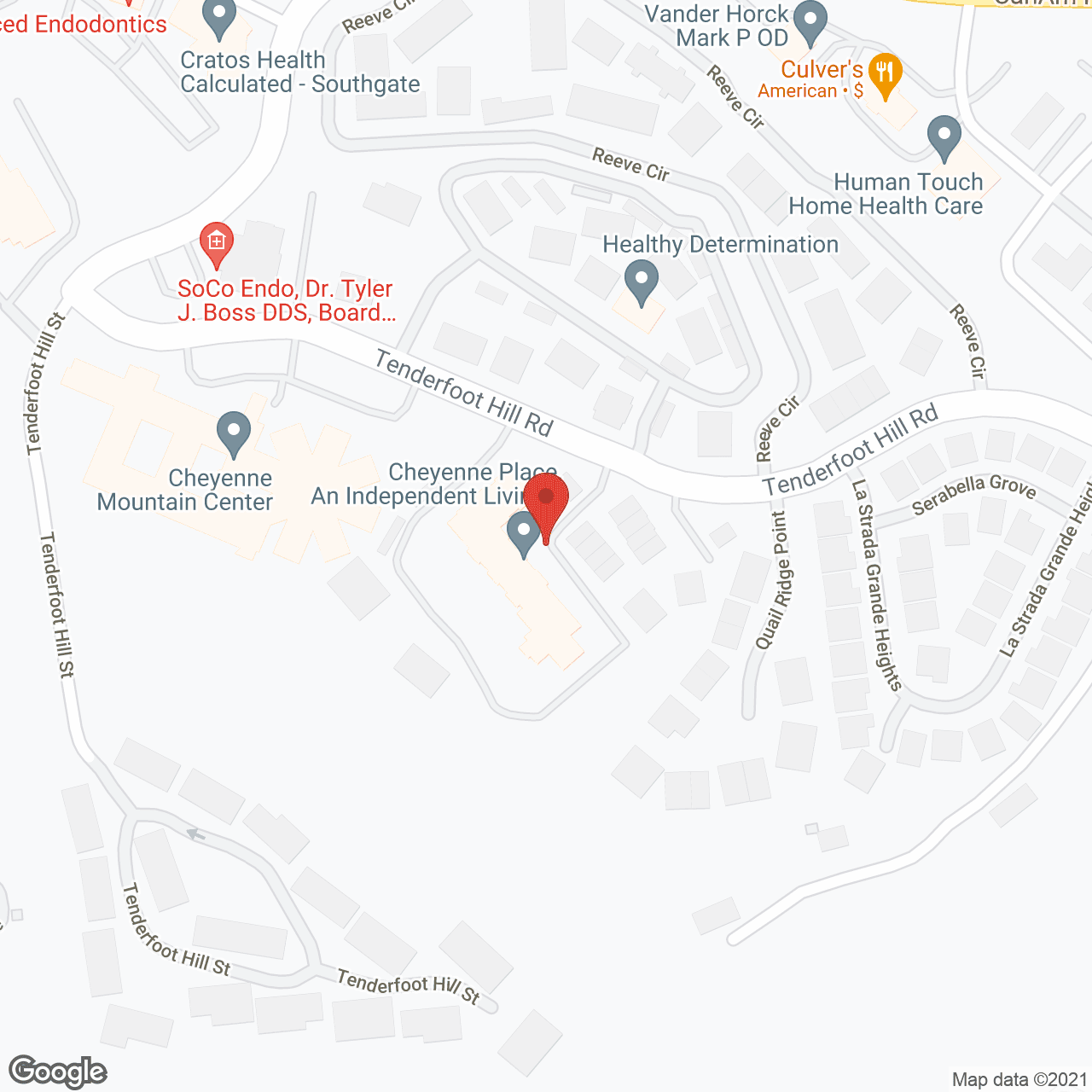 Map of the neighborhood around Cheyenne Place