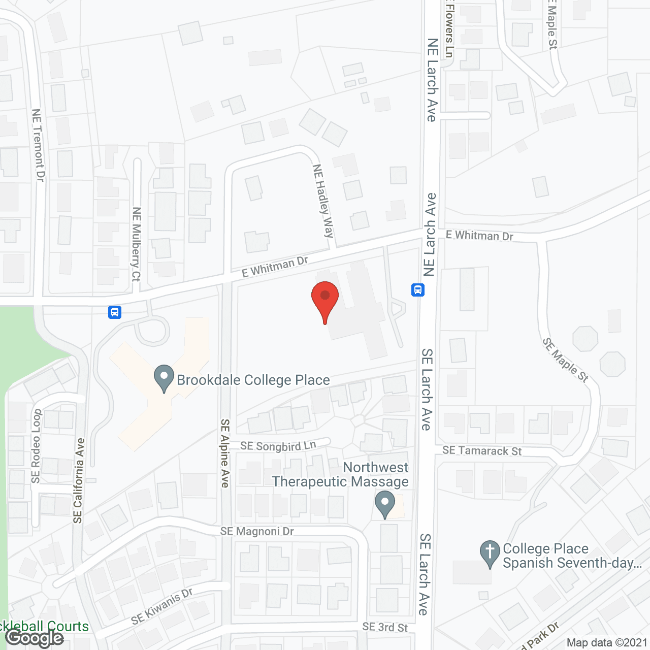 Map of the neighborhood around Eagle Springs