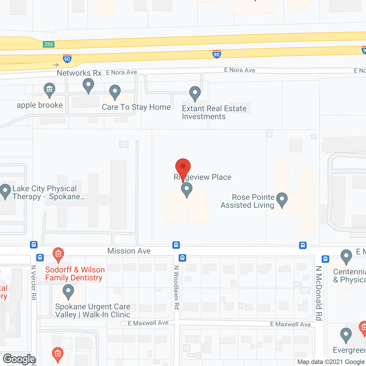 Map of the neighborhood around Trustwell Living at Ridgeview Place