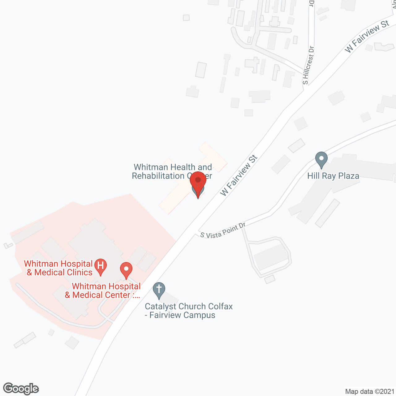 Map of the neighborhood around Whitman Health & Rehab