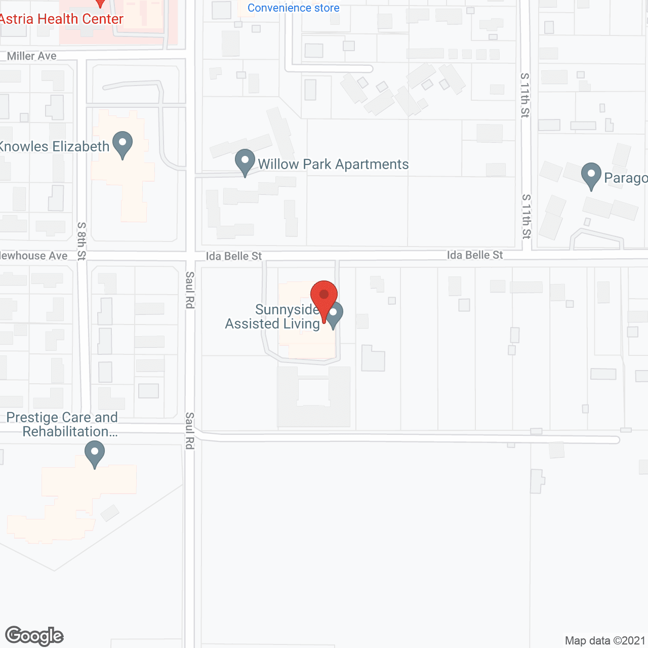 Sunnyside Assisted Living in google map