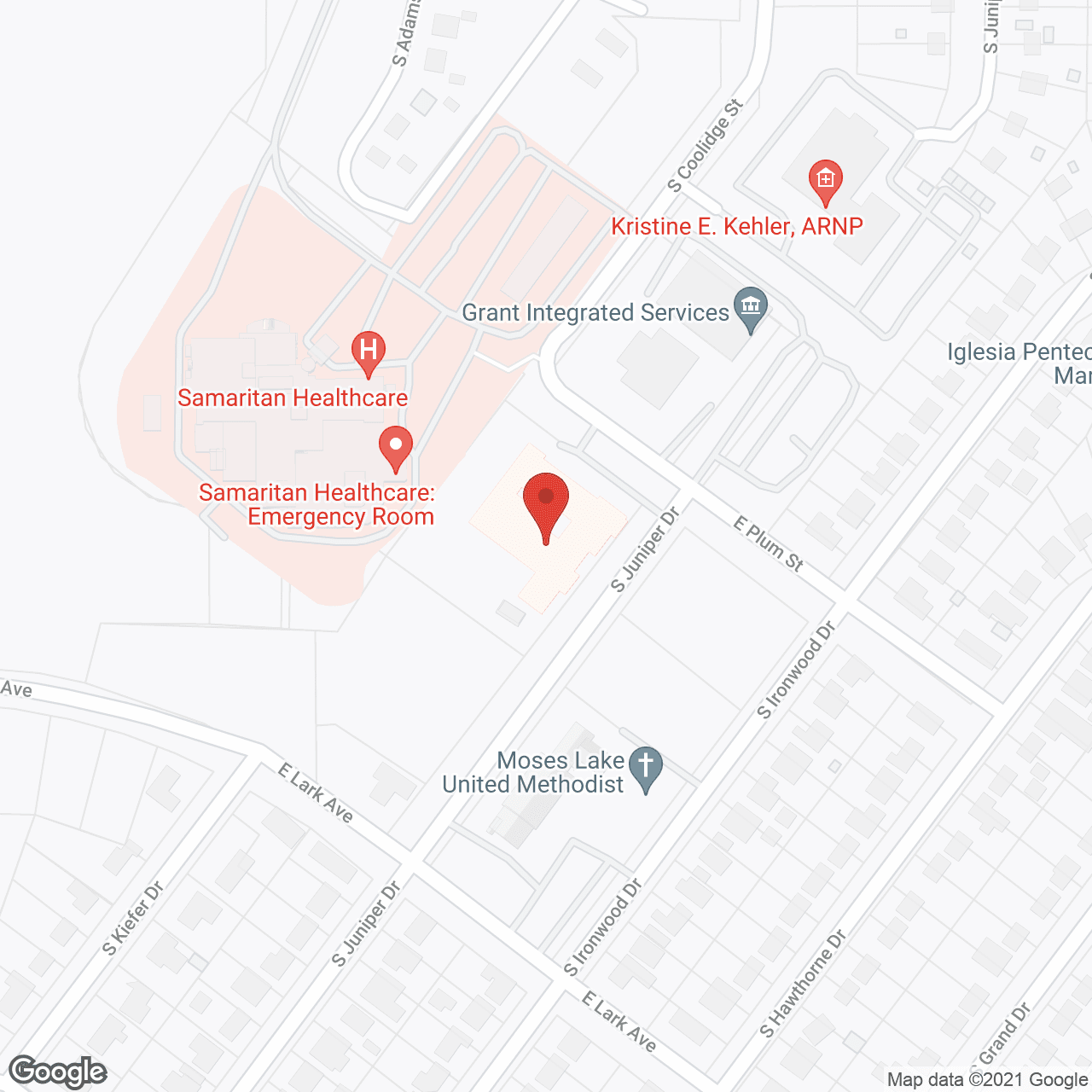 Map of the neighborhood around Lake Ridge Solana Alzheimer's Care Center