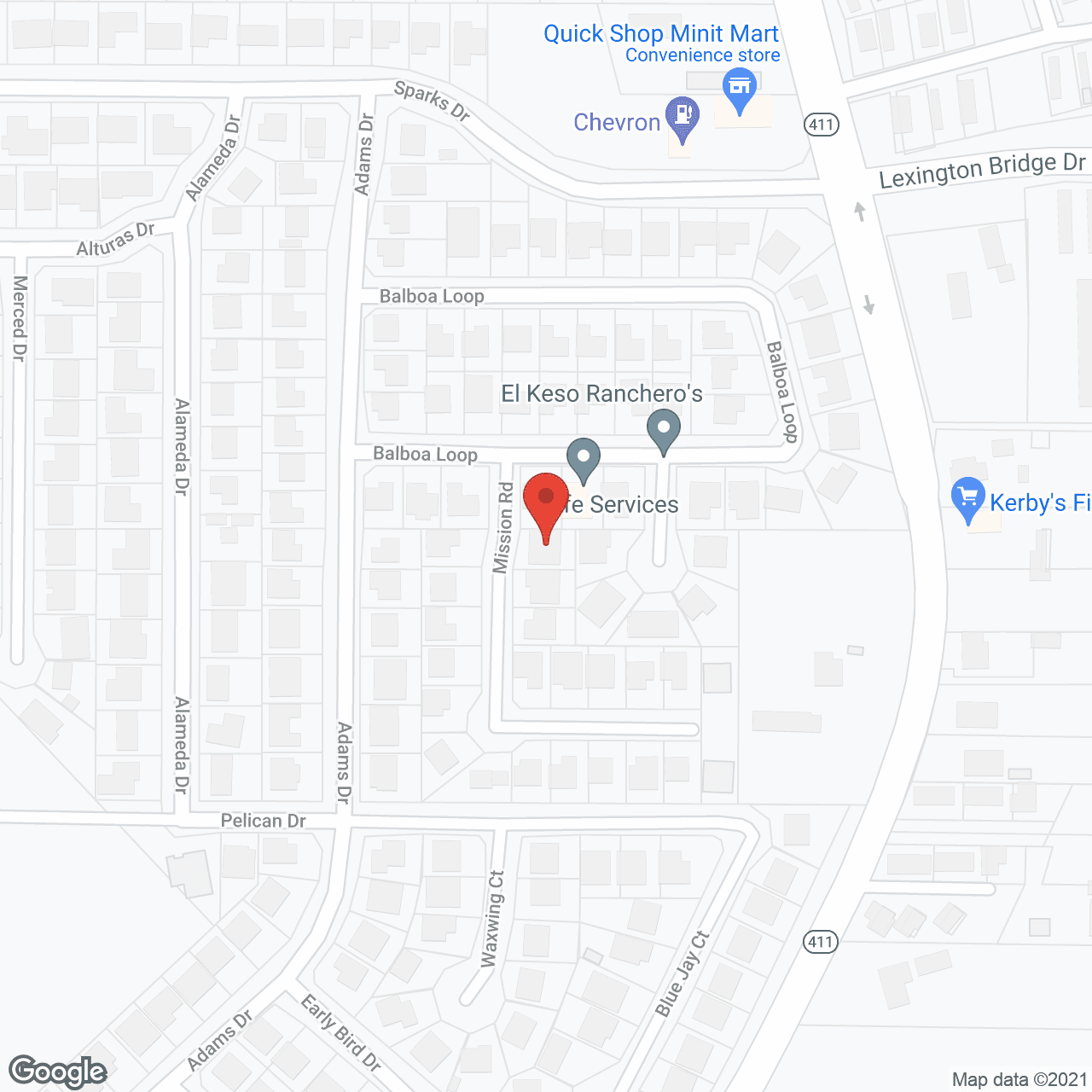 Map of the neighborhood around Westside Homestead