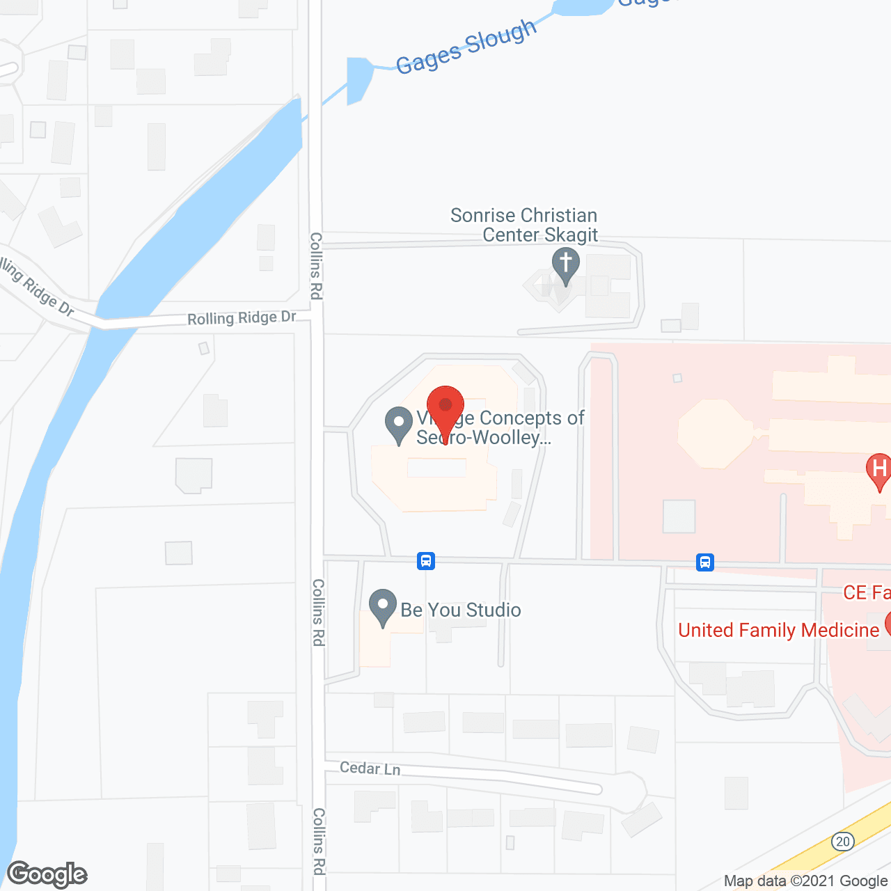 Map of the neighborhood around Country Meadow Village