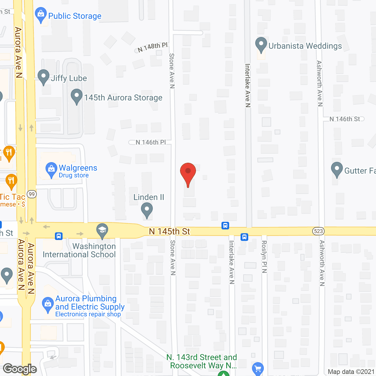 Map of the neighborhood around American Association Adult