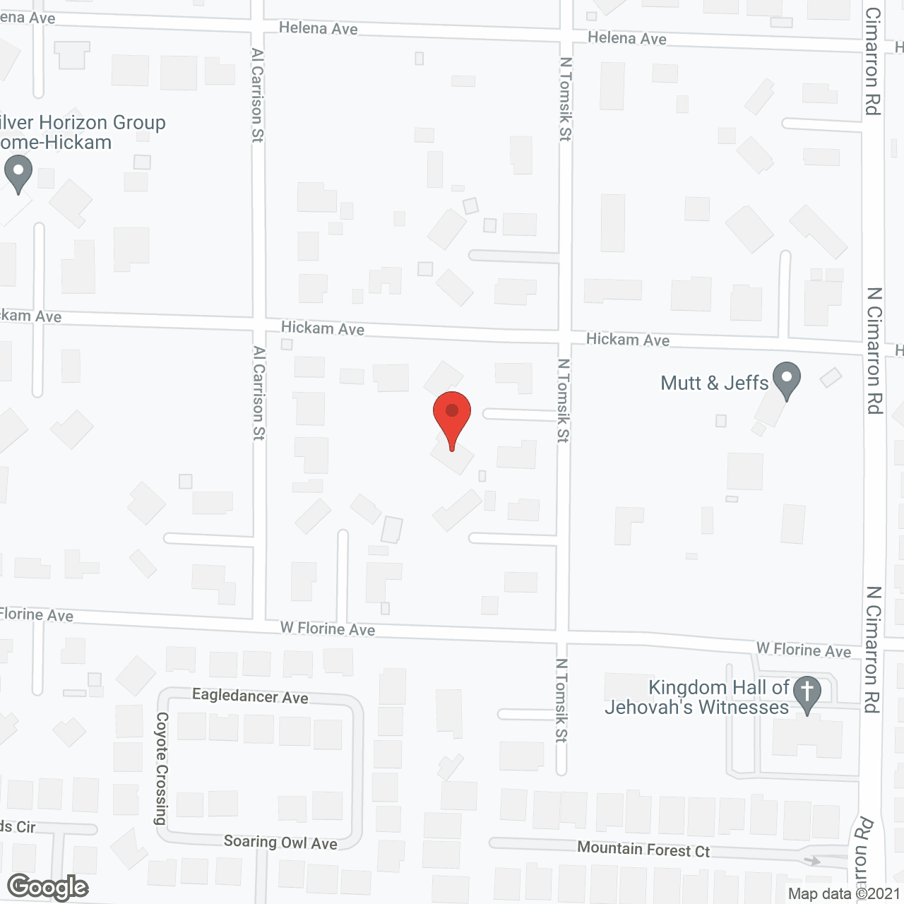 Map of the neighborhood around Las Vegas Chateau For Seniors