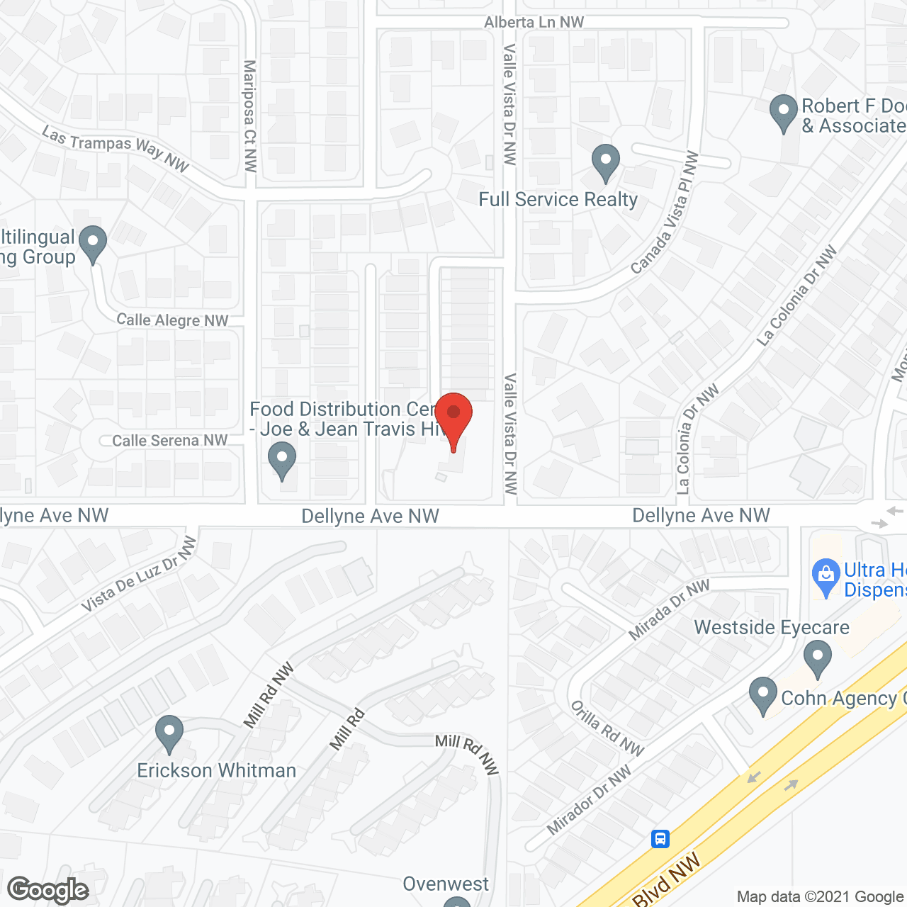 Map of the neighborhood around Senior Citizens Home