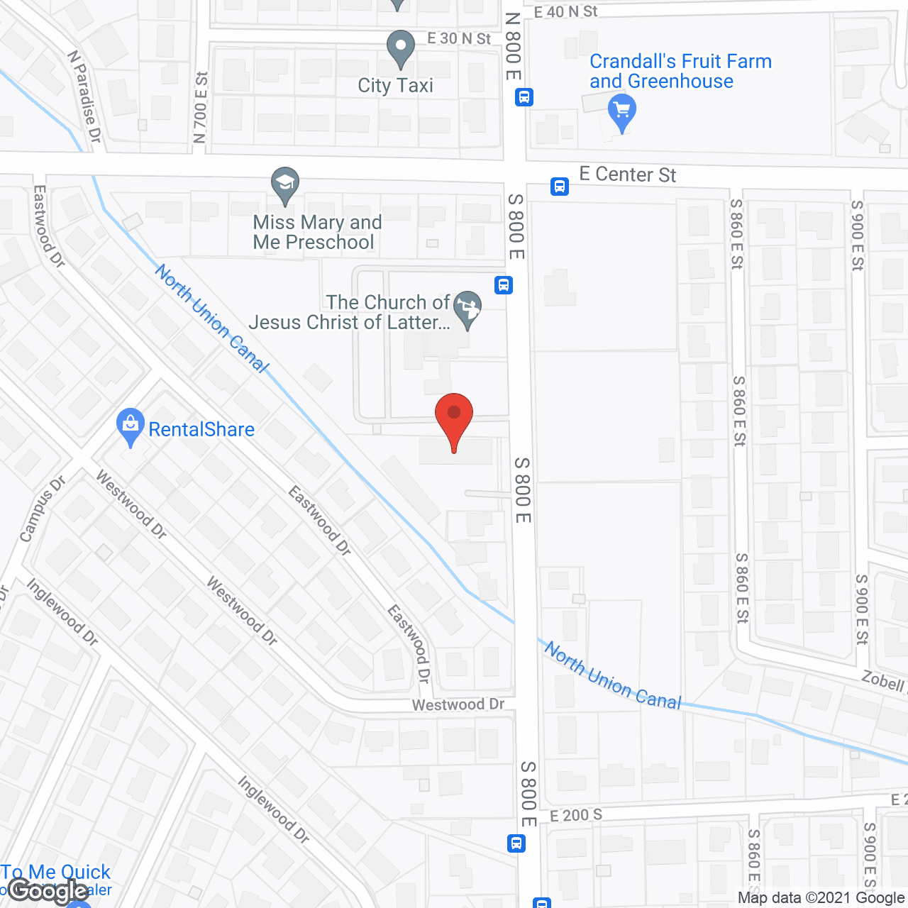Map of the neighborhood around Rocky Mountain Care Spring Hollow