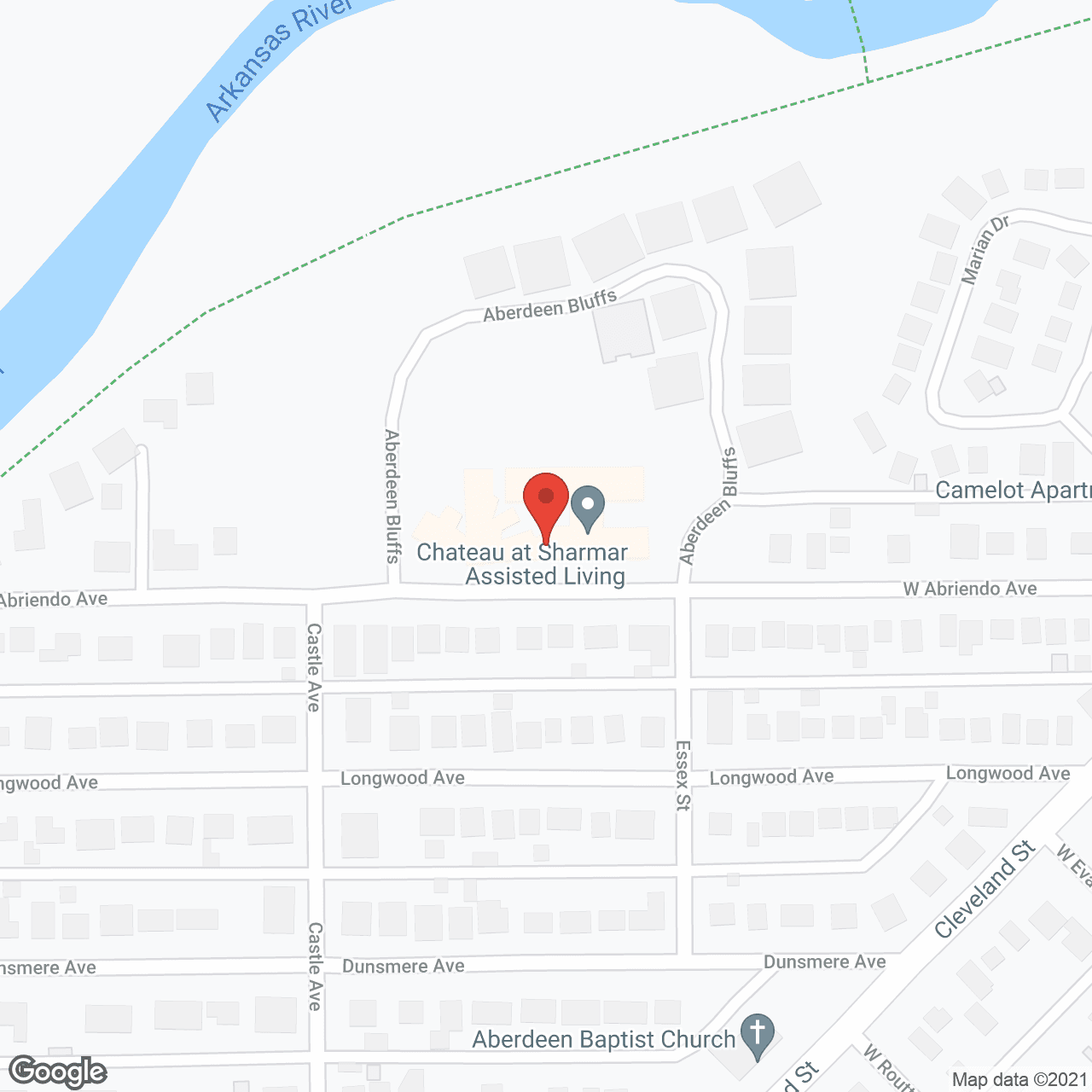 Map of the neighborhood around Sharmar Village Care Center