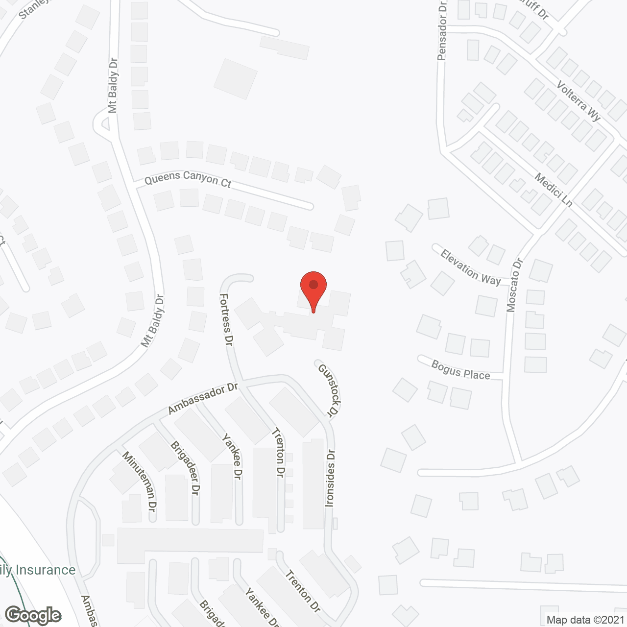 Map of the neighborhood around Liberty Manor Health Care Ctr