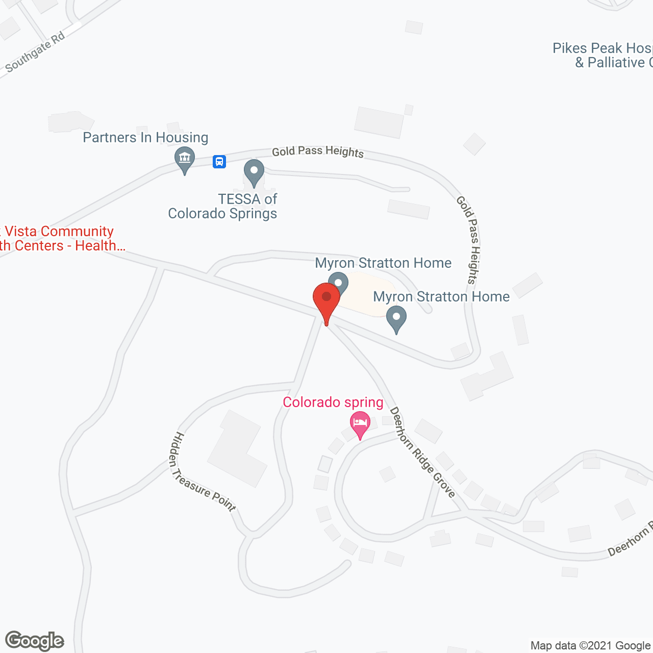 Map of the neighborhood around Myron Stratton Home-Res Care