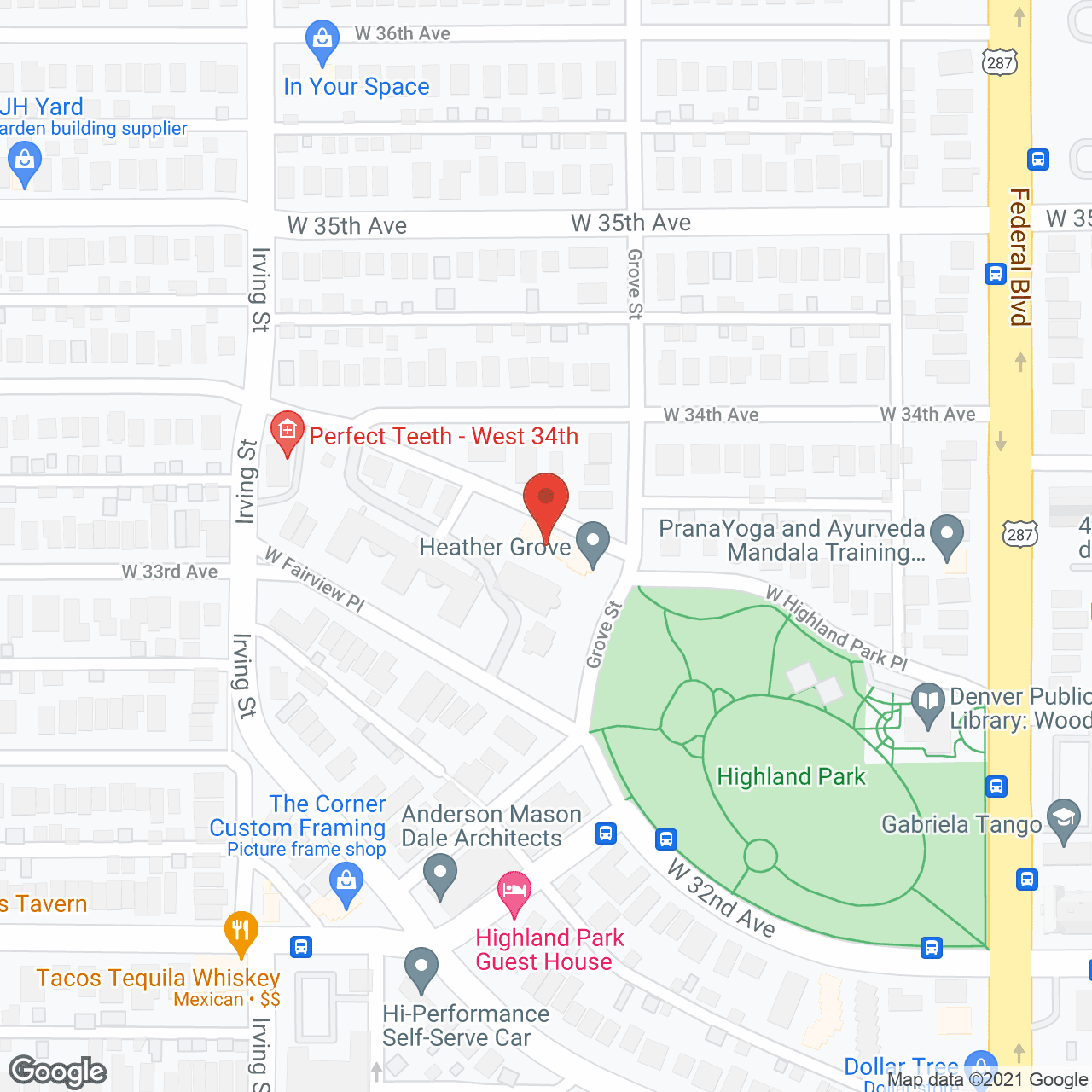 Map of the neighborhood around Heather Grove Assisted Living