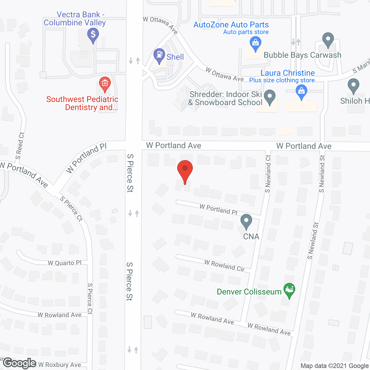 Map of the neighborhood around Millbrook Homes - Portland