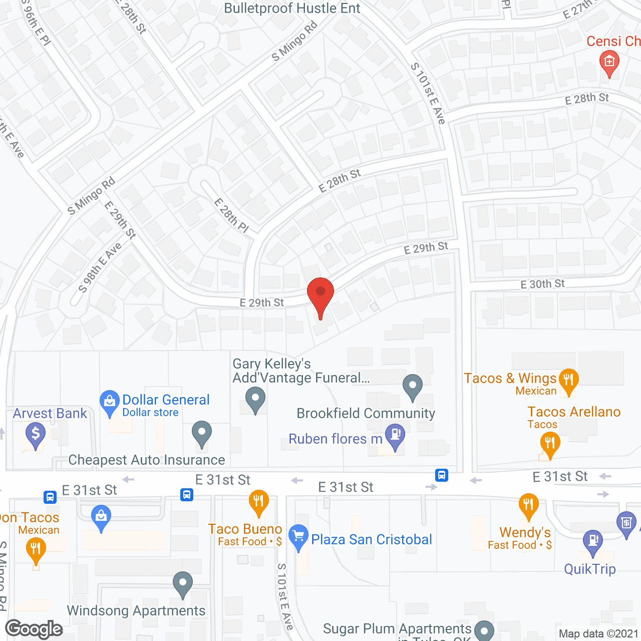 Map of the neighborhood around Comprehensive Community Rehab Services AL