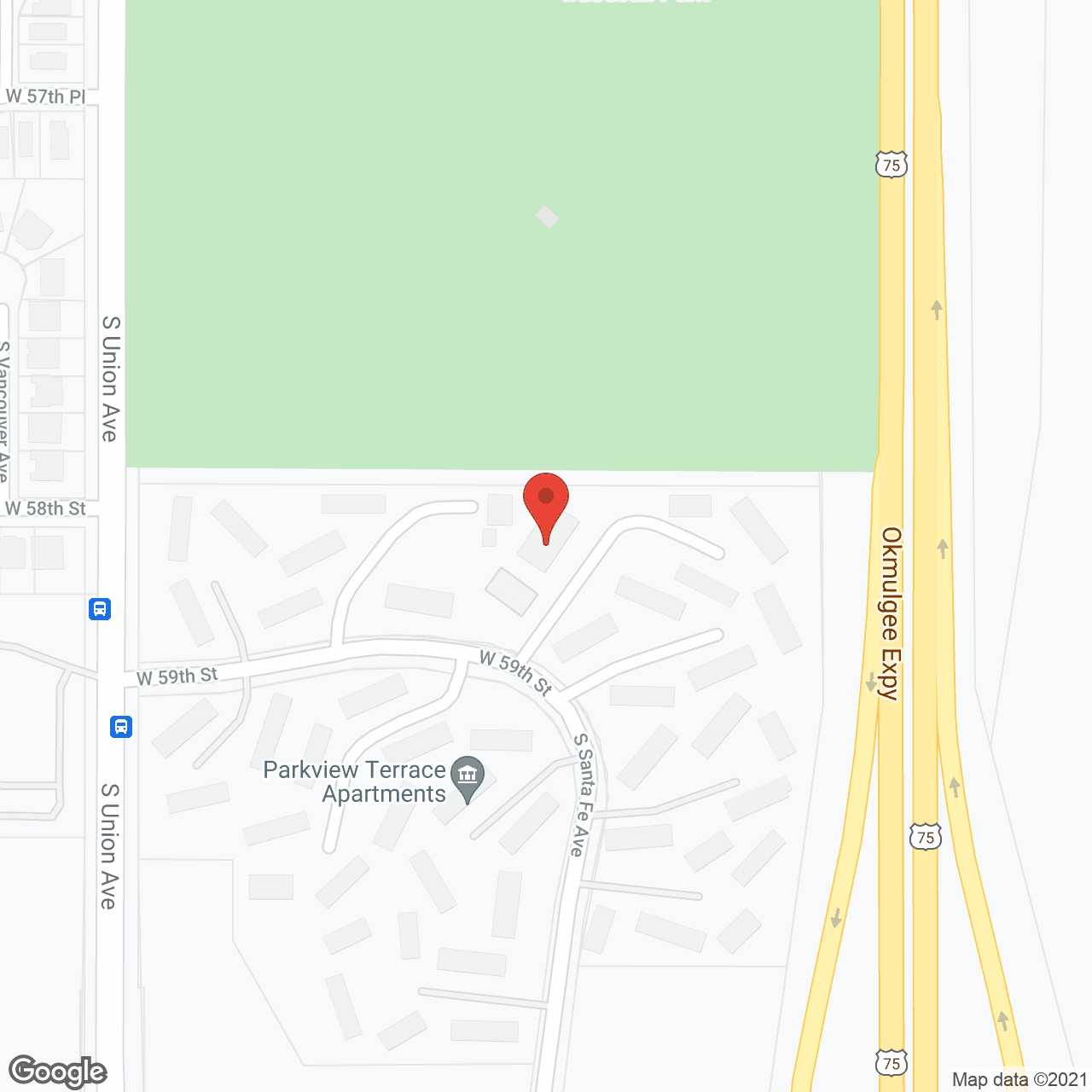 Map of the neighborhood around Park View Terrace