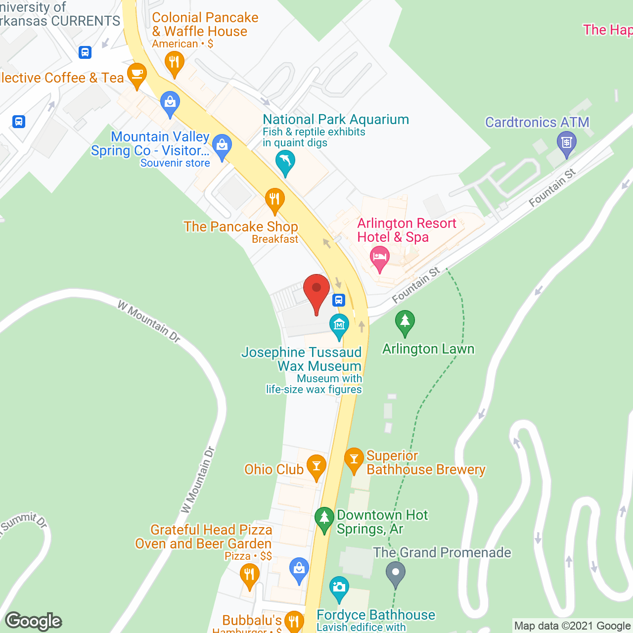 Map of the neighborhood around Aristocrat Manor Apartments