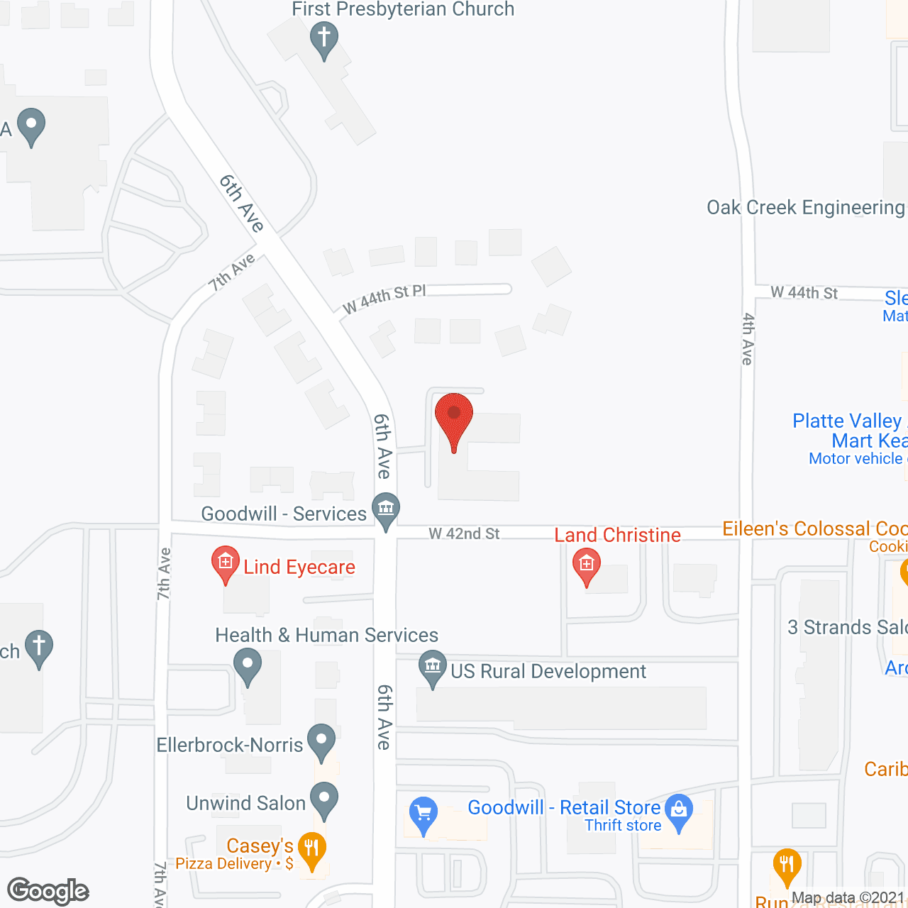 Map of the neighborhood around Midwest Homestead Of Kearney