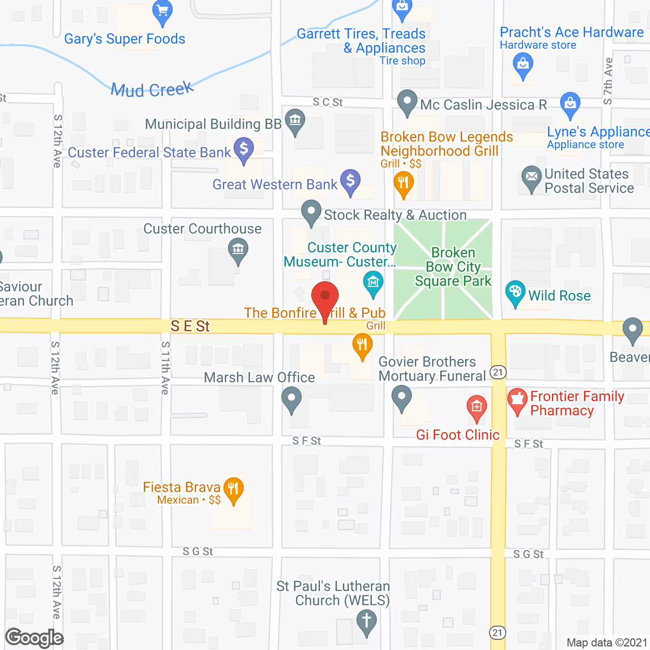 Map of the neighborhood around Jennie M Melham Medical Ctr