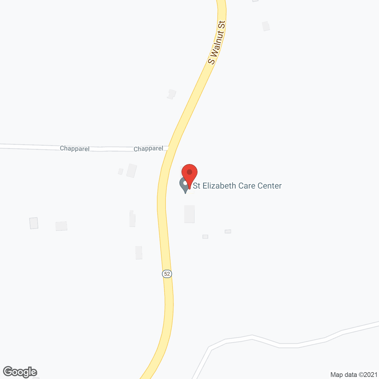 Map of the neighborhood around St Elizabeth Care Ctr