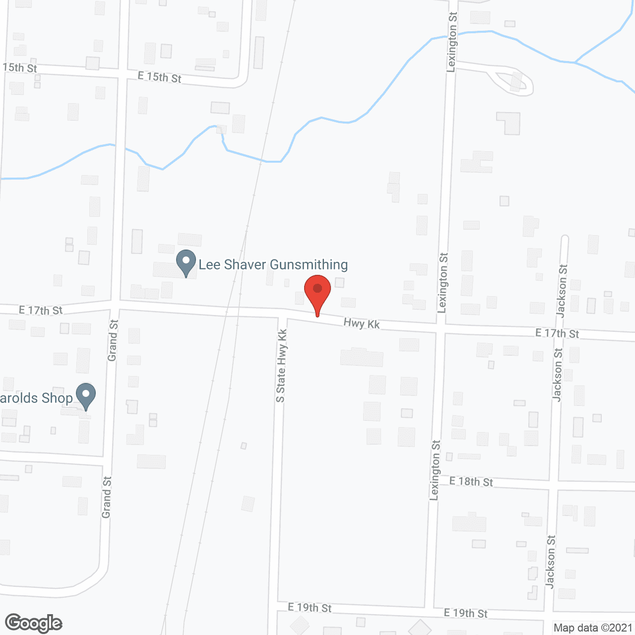 Map of the neighborhood around Bristol Manor of Lamar
