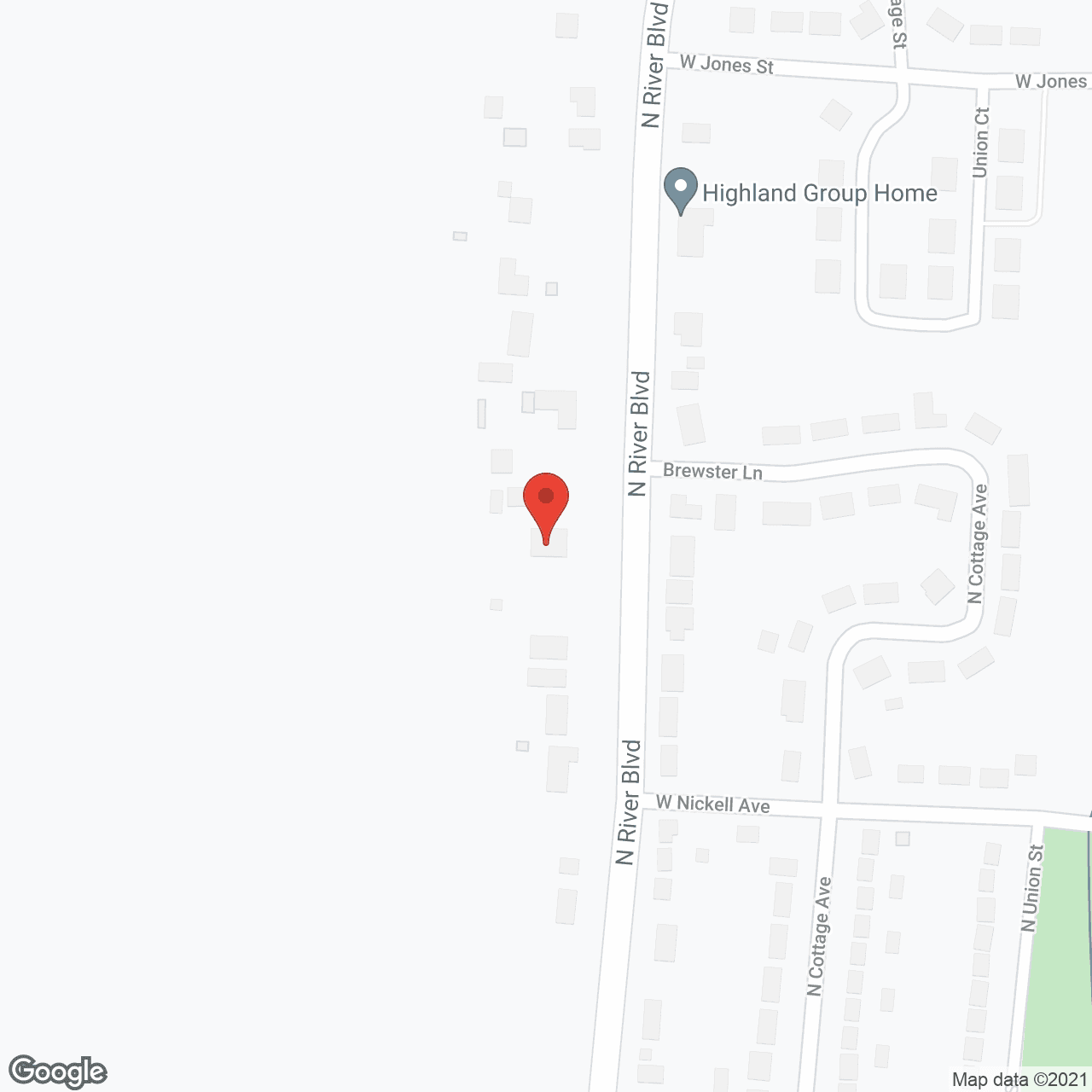 Map of the neighborhood around Country House