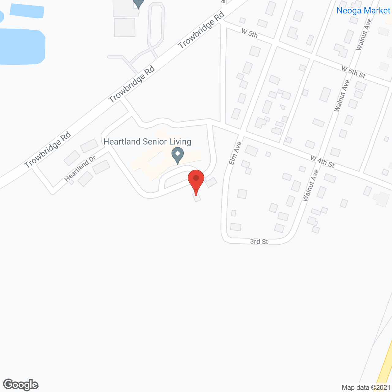 Map of the neighborhood around Heartland Christian Village