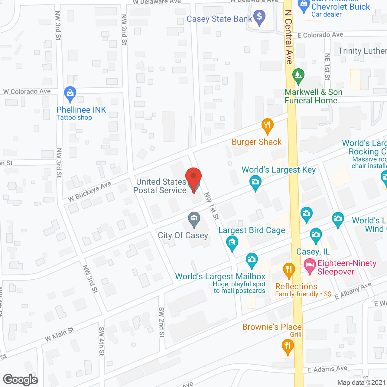 Map of the neighborhood around Heartland Manor Inc