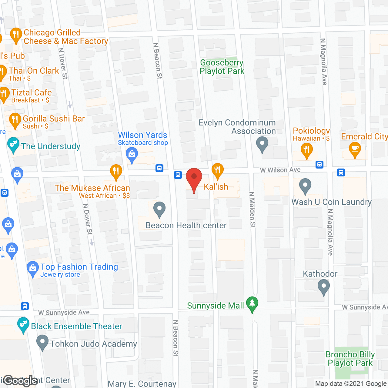 Map of the neighborhood around Beekon House Group Home