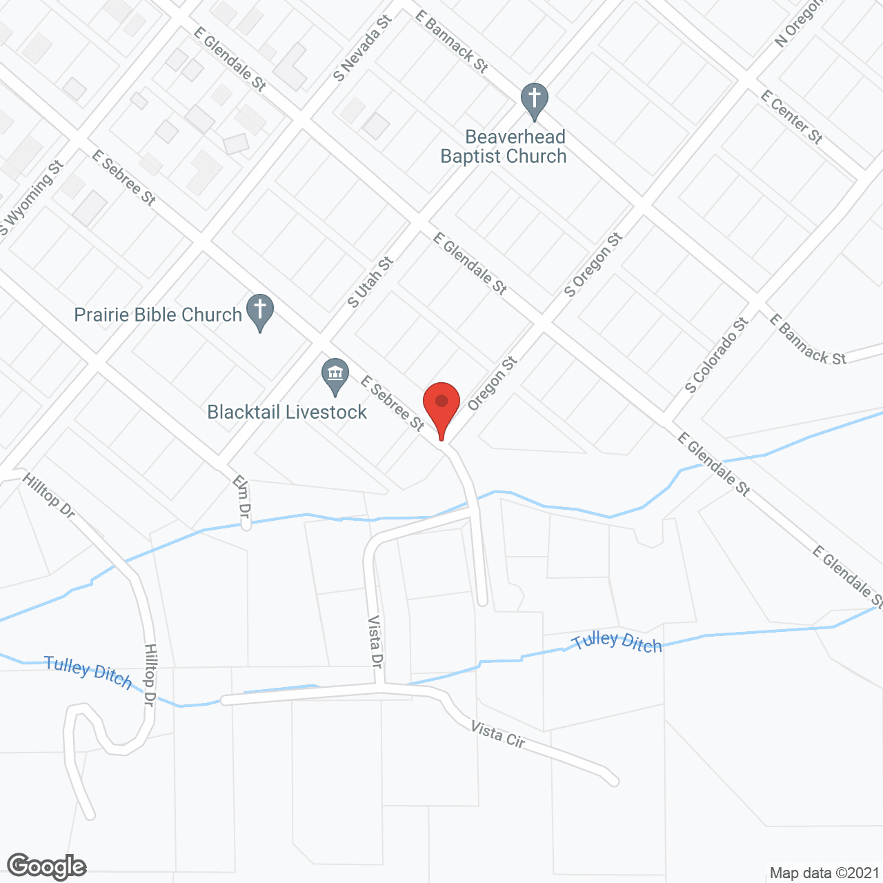 Map of the neighborhood around Parkview Acres Care and  Rehabilitation Center