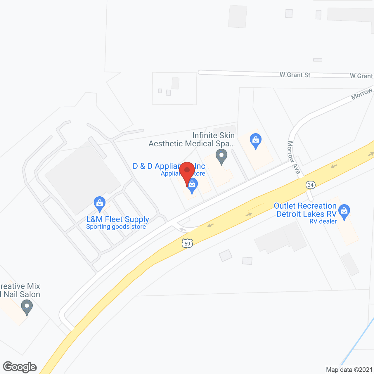 Map of the neighborhood around Lake Homes and Program Dev Inc