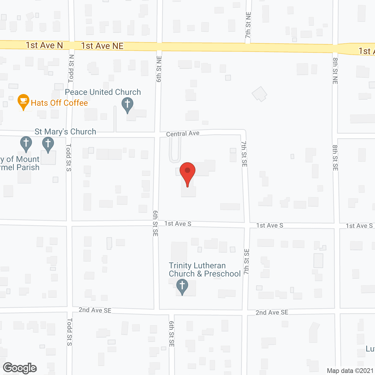 Map of the neighborhood around Prairie View Manor