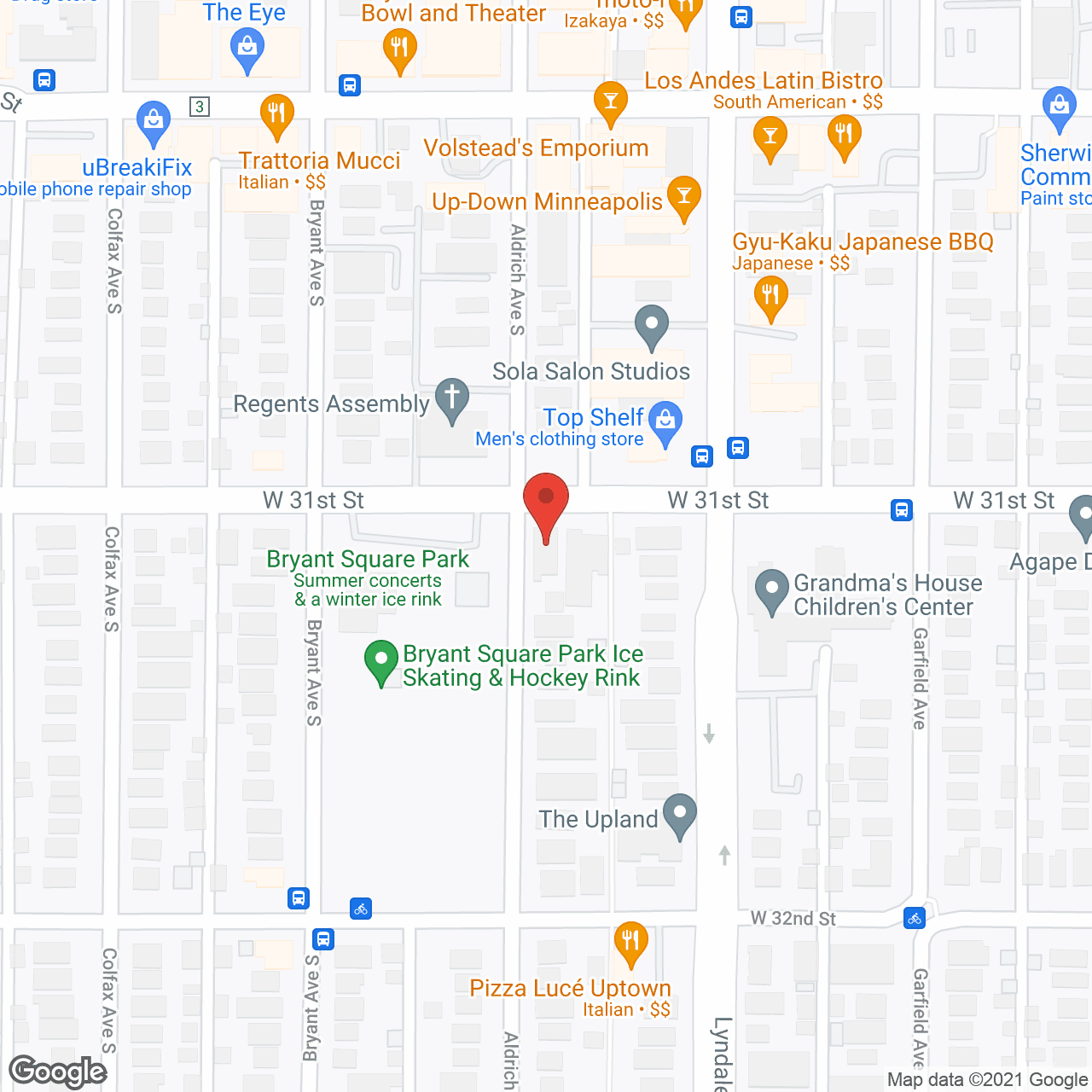 Map of the neighborhood around Aldrich Boarding Care Home